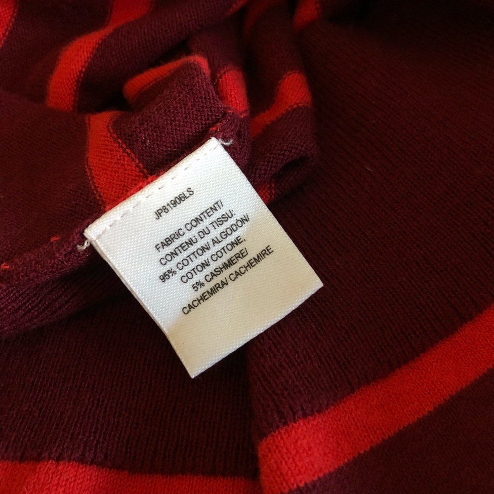 Derek Lam Denim Red/Burg, Cotton/Cashmere Sweater - Picture 8 of 10